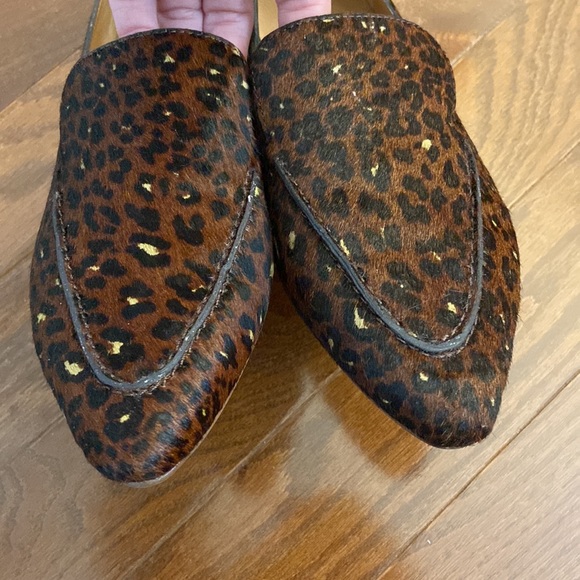 Madewell The Francis Skimmer Loafer in Painted Leopard Calf Hair Size 10 - Picture 6 of 7